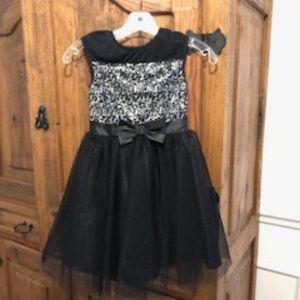 Girl's Black Party Dress